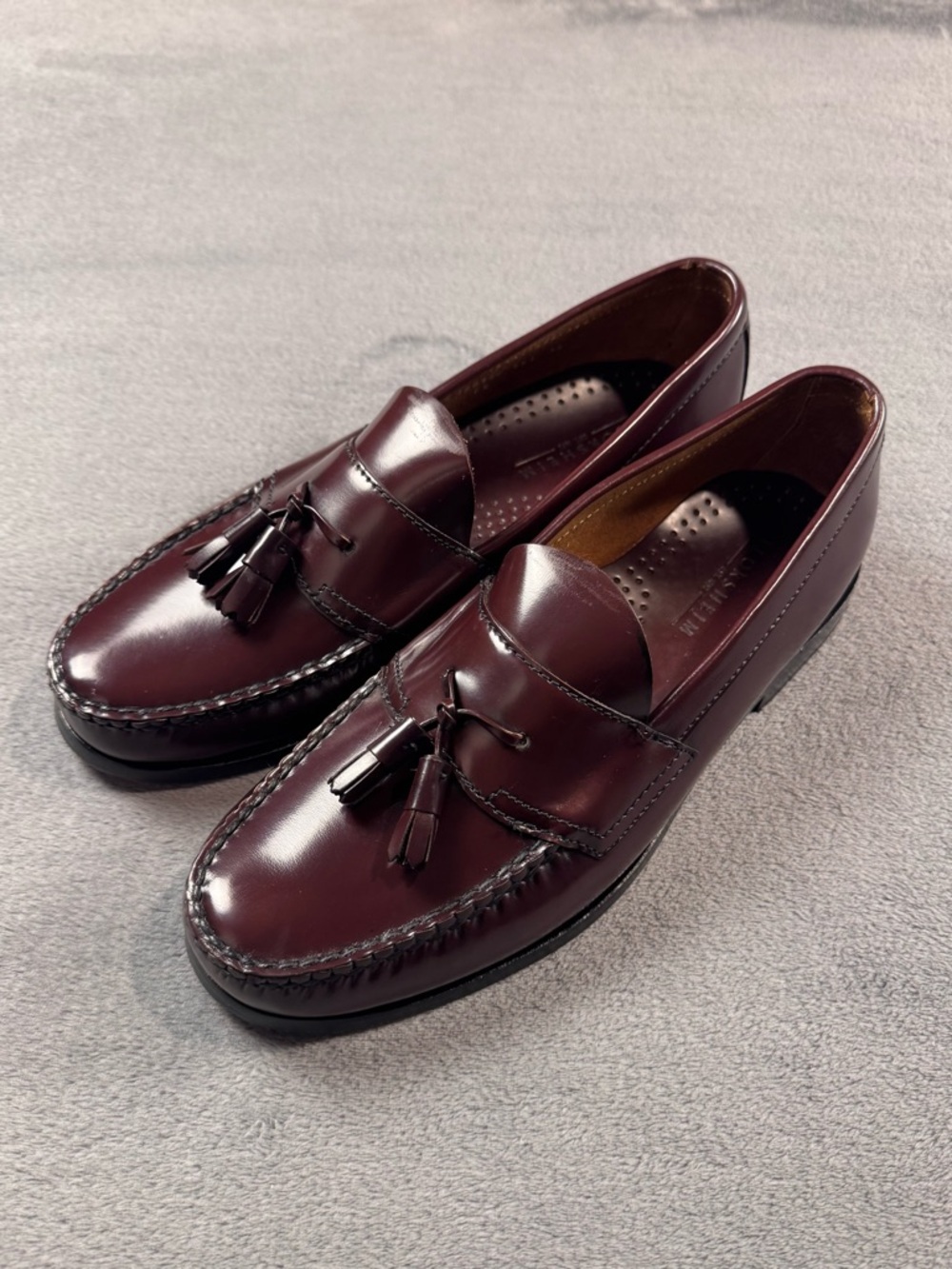 Florsheim Campbell Burgundy Leather Tassel Loafers